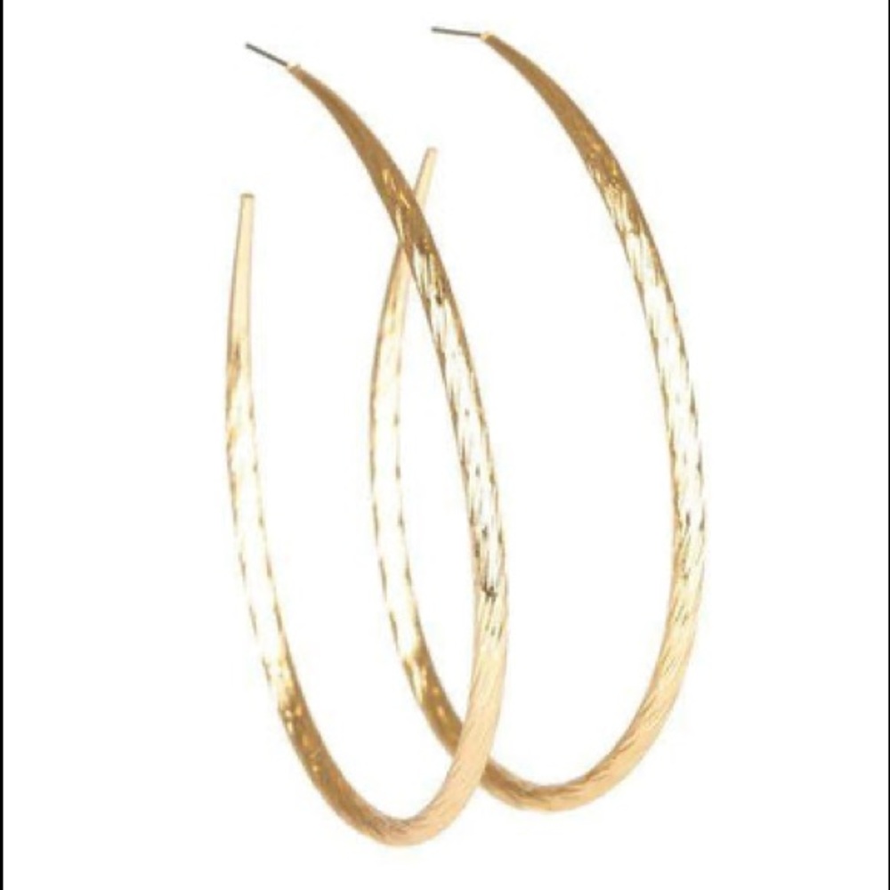 Gold hoop earrings
